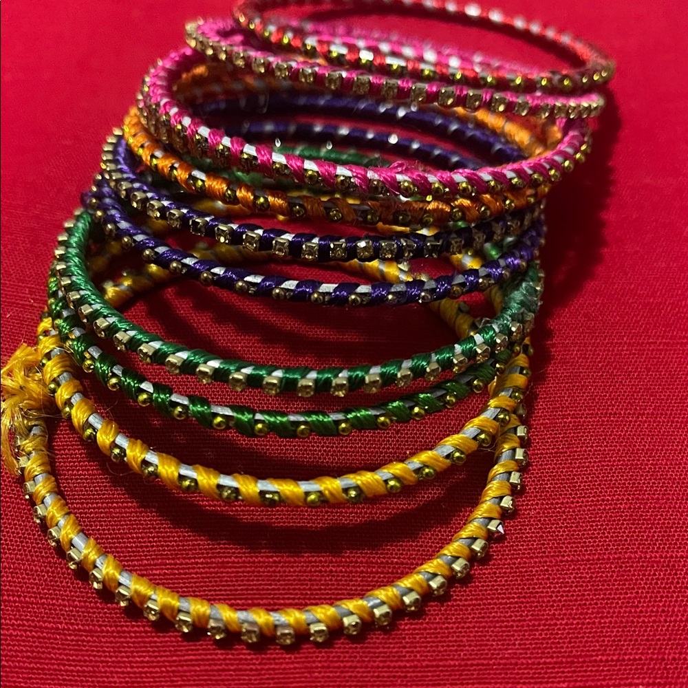 Colorful Women's Bangles Set - Picture 4 of 6